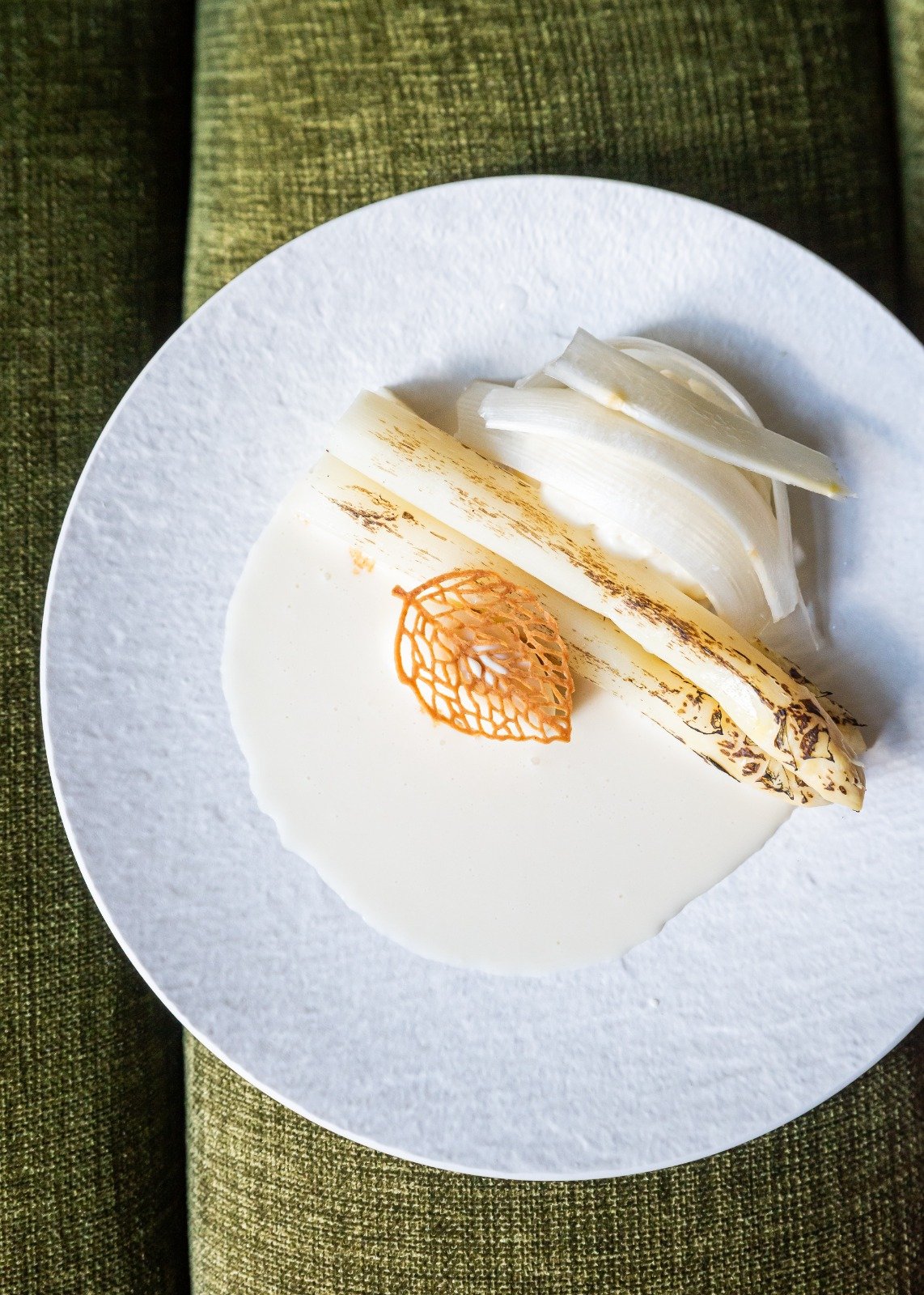 Plated Asparagus Dish